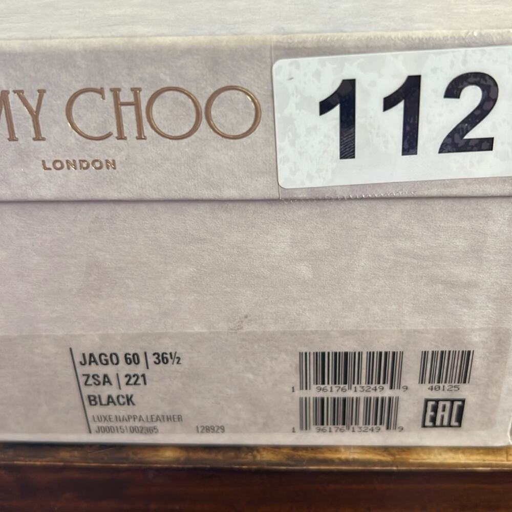 Jimmy Choo Jago 60mm Leather Block Heel Sandals  EU 36.5 US 6.5 - Picture 12 of 12